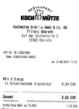 vlkw H�ffner Kochm�tze Restaurant
